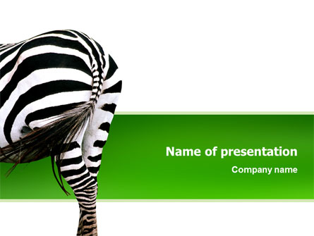 Zebra Presentation Template, Master Slide