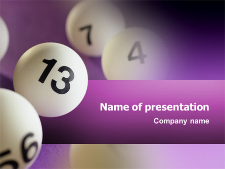 Lotto Balls Presentation Template, Master Slide