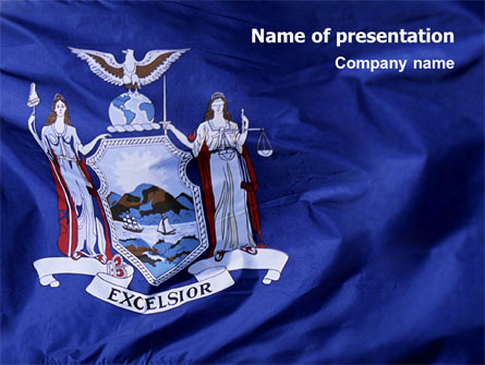 Flag of New York Presentation Template, Master Slide