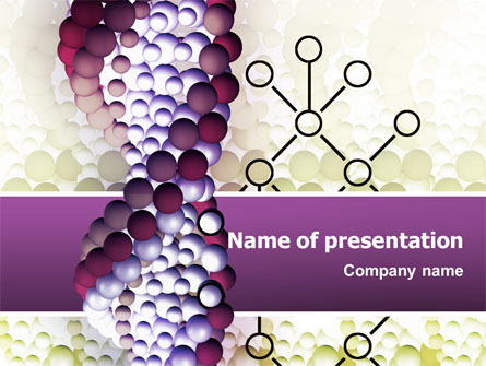 DNA On A Violet Presentation Template, Master Slide