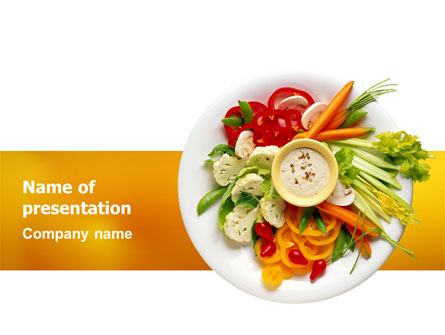 Vegetarian Food Presentation Template, Master Slide