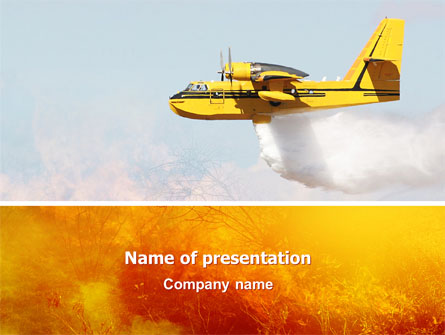 Fire In The Forest Presentation Template, Master Slide