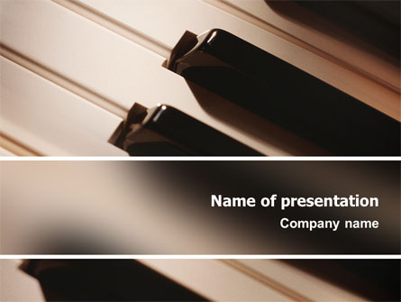 Piano Keys Presentation Template, Master Slide