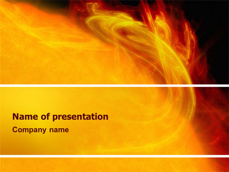 Solar Flare Presentation Template, Master Slide
