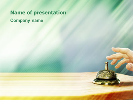 Reception Desk Presentation Template, Master Slide