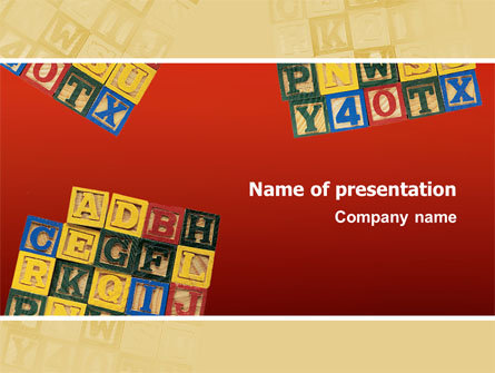 Play and Learn Presentation Template, Master Slide