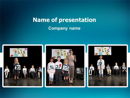 Spelling Competition Presentation Template, Master Slide