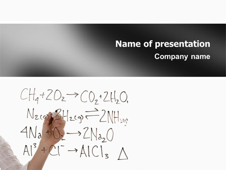 Chemical Formulas Presentation Template, Master Slide