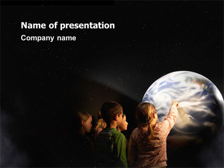 Planetarium Presentation Template, Master Slide