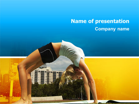 Gymnastics Presentation Template, Master Slide