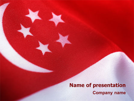 Flag of Singapore Presentation Template, Master Slide