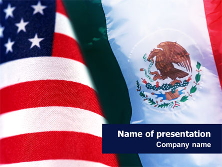 Mexico and USA Presentation Template, Master Slide
