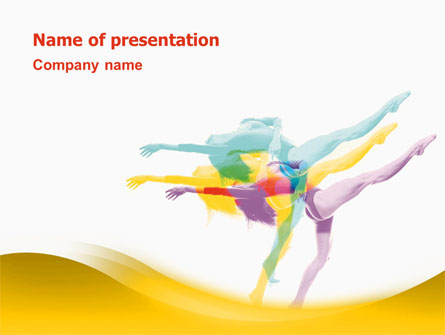 Magic of Artistic Gymnastics Presentation Template, Master Slide