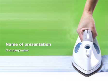Ironing Presentation Template, Master Slide