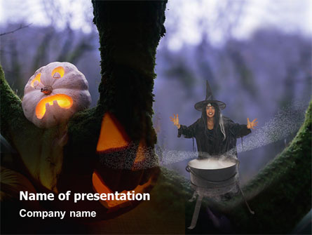 Witch Free Presentation Template, Master Slide