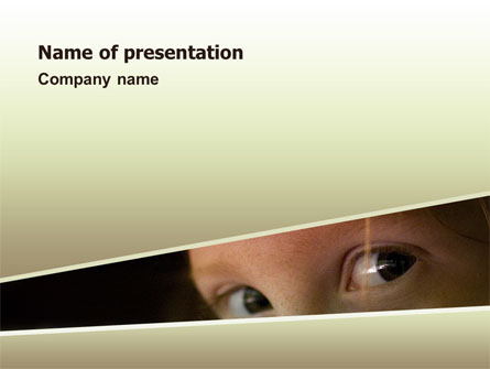 children's eyes Presentation Template, Master Slide