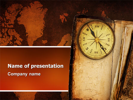 Old Compass Presentation Template, Master Slide