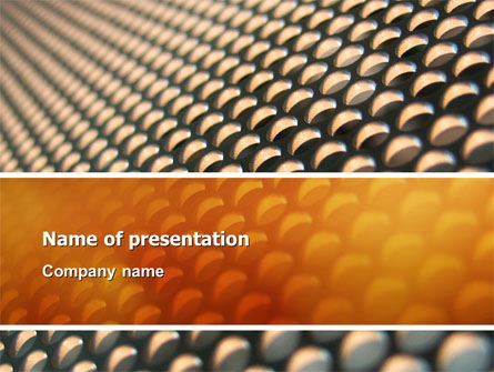 Gray- Orange Grid Presentation Template, Master Slide