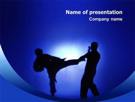 Martial Art Presentation Template, Master Slide
