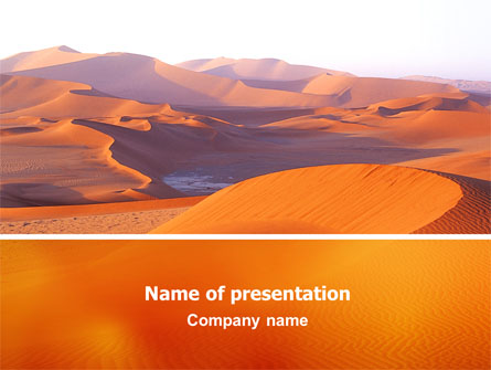 Red Desert Presentation Template, Master Slide