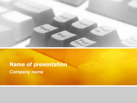Gray Keyboard Presentation Template, Master Slide