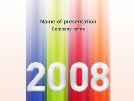 NYr 2008 in color Presentation Template, Master Slide