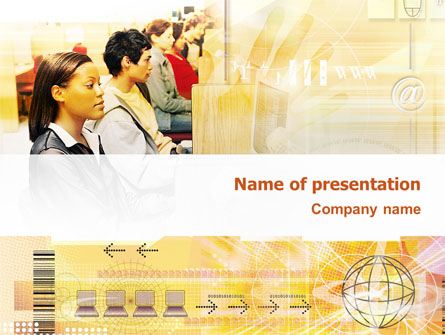 Computer Network Presentation Template, Master Slide
