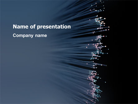Optic Fiber Presentation Template, Master Slide