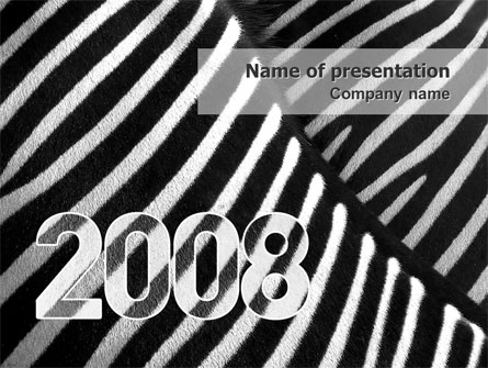 Zebra 2008 Presentation Template, Master Slide