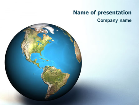 Animated Earth Presentation Template, Master Slide