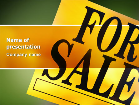Real Estate Sale Presentation Template, Master Slide