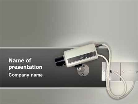 Security Camera Presentation Template, Master Slide