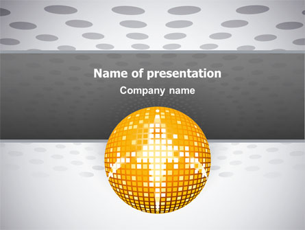 Disco Ball Presentation Template, Master Slide
