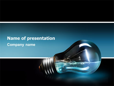 Light Technology Presentation Template, Master Slide