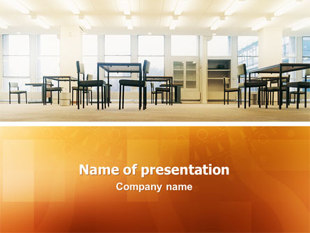 Office Canteen Presentation Template, Master Slide
