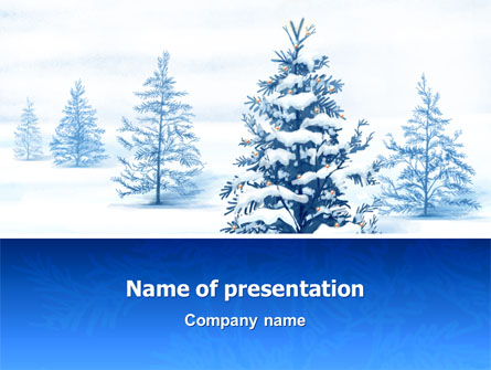 Winter Snow Presentation Template, Master Slide