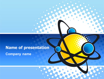 Atom Presentation Template, Master Slide