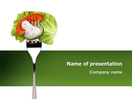 Salad Presentation Template, Master Slide