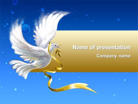 Dove of Peace Presentation Template, Master Slide