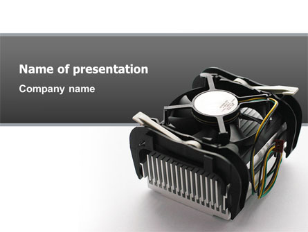Processor Cooler Presentation Template, Master Slide