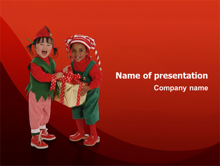 Christmas Kids Presentation Template, Master Slide