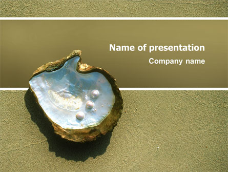 Pearls and Shell Presentation Template, Master Slide