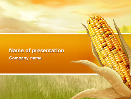 Corn Thanksgiving Free Presentation Template, Master Slide