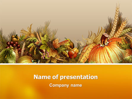 Autumn Harvest Presentation Template, Master Slide