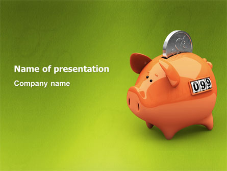 Piggy-bank Presentation Template, Master Slide