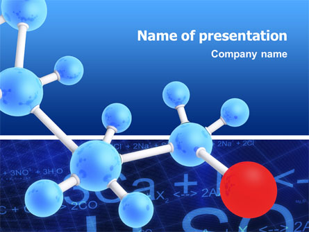 Molecular Skeleton Presentation Template, Master Slide