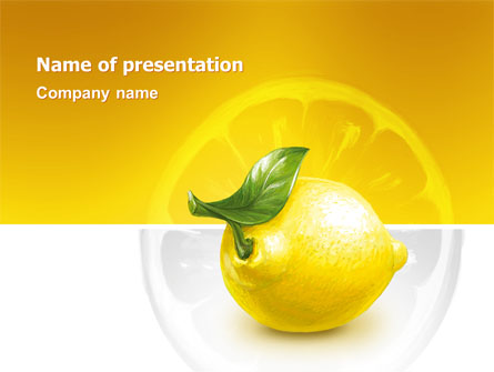 Yellow Lemon Presentation Template, Master Slide