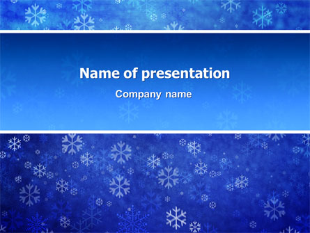Snowflakes Presentation Template, Master Slide