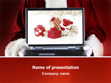 Christmas Presents Online Presentation Template, Master Slide