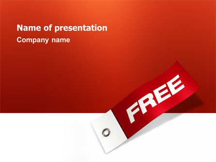 Label Free Presentation Template, Master Slide